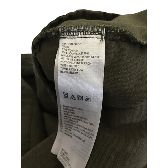 Prana Utility Jacket Women's Size Medium Green Cotton Blend Zip - Picture 7 of 8